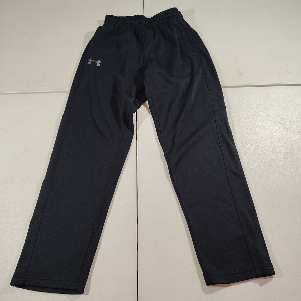 Under Armour Cold Gear Warm-up Pants Men Small 26/30 Black Loose Comfort Outdoor